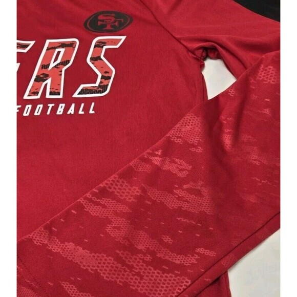 Fanatics San Francisco 49ers Long Sleeve Size S Red Camouflage Sleeves NWT - Picture 5 of 7